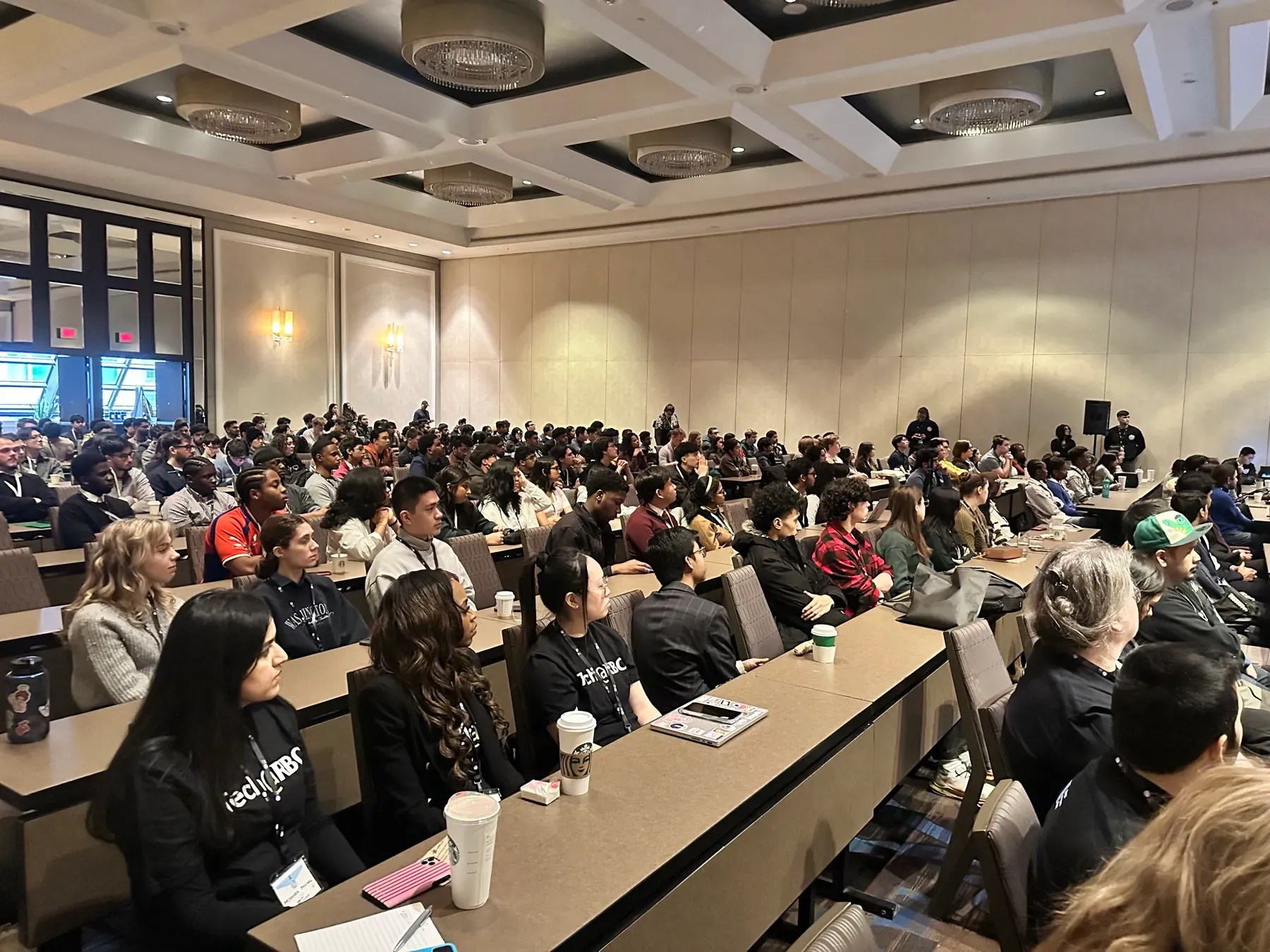 A full lecture hall at CUSEC