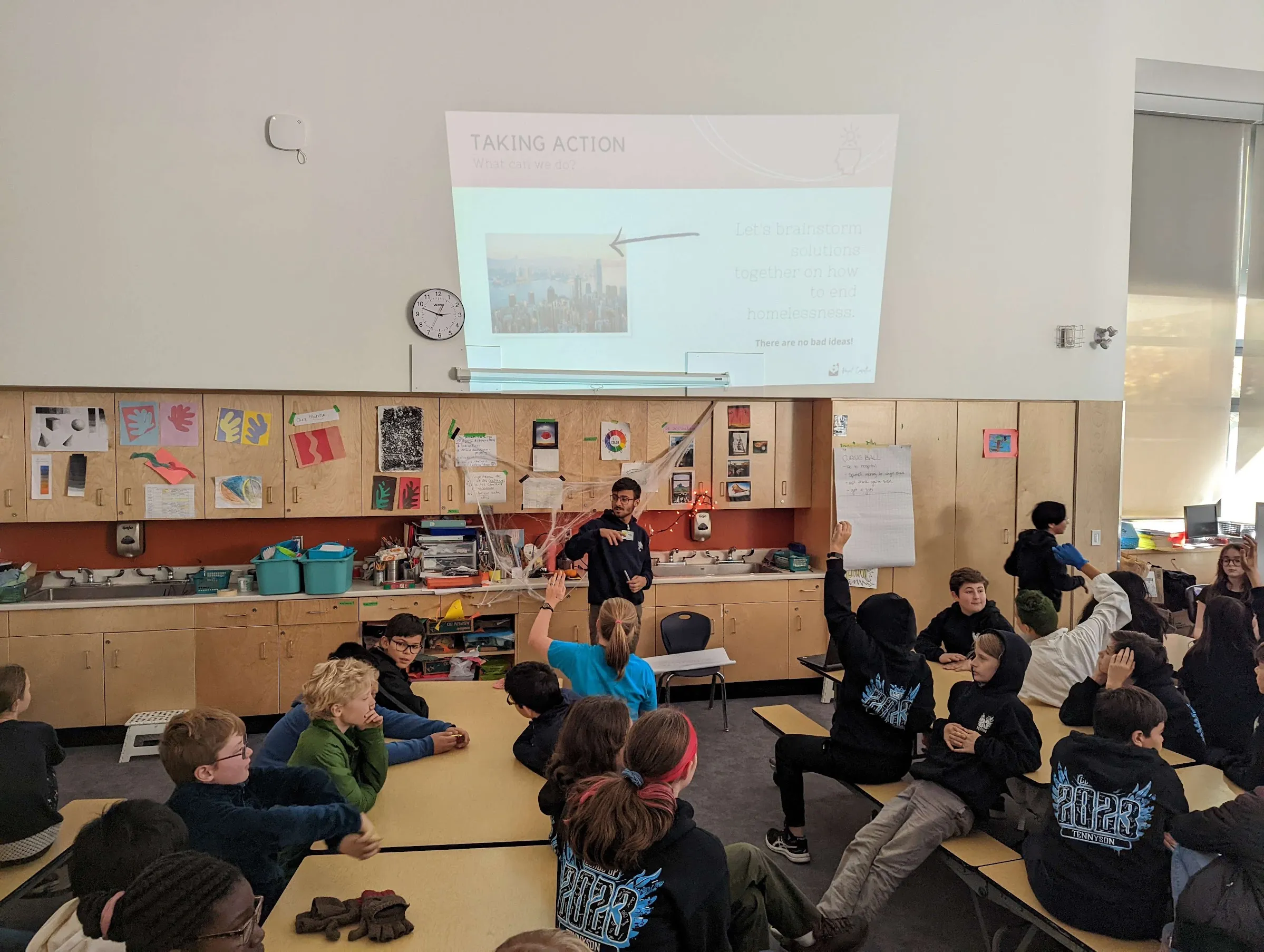 A Project Empathic workshop with a classroom of students